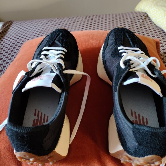 NEW BALANCE 327 Women Dark Blue, suede like fabric and cloth - Picture 1 of 2